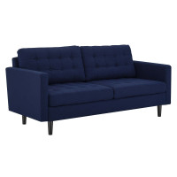 Modway EEI-4445-ROY Exalt Tufted Fabric Sofa Royal Blue