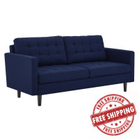 Modway EEI-4445-ROY Exalt Tufted Fabric Sofa Royal Blue