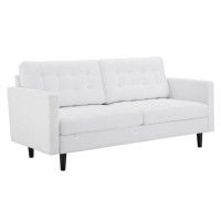 Modway EEI-4445-WHI Exalt Tufted Fabric Sofa White