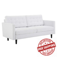 Modway EEI-4445-WHI Exalt Tufted Fabric Sofa White