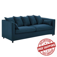 Modway EEI-4449-AZU Azure Avalon Slipcover Fabric Sofa