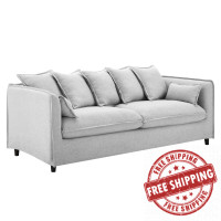 Modway EEI-4449-LGR Light Gray Avalon Slipcover Fabric Sofa