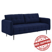 Modway EEI-4451-ROY Royal Blue Cameron Tufted Fabric Sofa