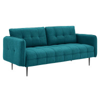 Modway EEI-4451-TEA Teal Cameron Tufted Fabric Sofa