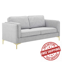 Modway EEI-4454-LGR Light Gray Kaiya Fabric Sofa