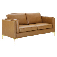 Modway EEI-4455-TAN Tan Kaiya Vegan Leather Sofa