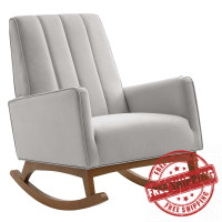 Modway EEI-4456-LGR Sway Performance Velvet Rocking Chair Light Gray