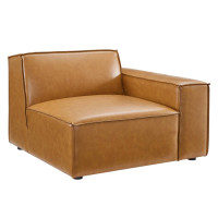 Modway EEI-4493-TAN Tan Restore Right-Arm Vegan Leather Sectional Sofa Chair