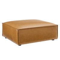 Modway EEI-4496-TAN Tan Restore Vegan Leather Ottoman