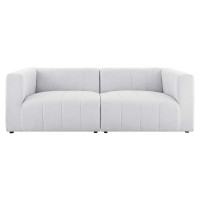Modway EEI-4512-IVO Ivory Bartlett Upholstered Fabric 2-Piece Loveseat