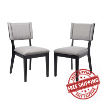 Modway EEI-4559-LGR Esquire Dining Chairs - Set of 2 Light Gray