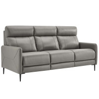 Modway EEI-4561-GRY Huxley Leather Sofa Gray