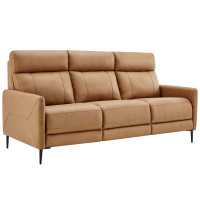 Modway EEI-4561-TAN Huxley Leather Sofa Tan