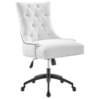 Modway EEI-4572-BLK-WHI Regent Tufted Fabric Office Chair Black White