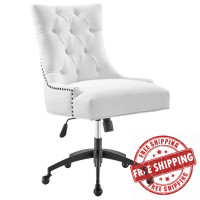 Modway EEI-4572-BLK-WHI Regent Tufted Fabric Office Chair Black White