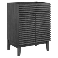 Modway EEI-4598-CHA Render Bathroom Vanity Cabinet (Sink Basin Not Included) Charcoal