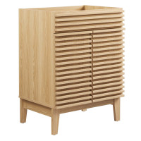 Modway EEI-4598-OAK Render Bathroom Vanity Cabinet (Sink Basin Not Included) Oak