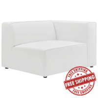 Modway EEI-4622-WHI White Mingle Vegan Leather Right-Arm Chair