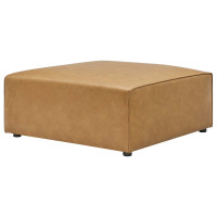 Modway EEI-4624-TAN Tan Mingle Vegan Leather Ottoman