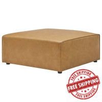 Modway EEI-4624-TAN Tan Mingle Vegan Leather Ottoman