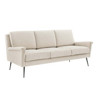 Modway EEI-4628-BLK-BEI Black Beige Chesapeake Fabric Sofa