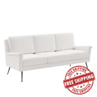 Modway EEI-4628-BLK-WHI Black White Chesapeake Fabric Sofa
