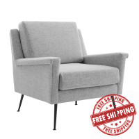 Modway EEI-4631-BLK-LGR Black Gray Chesapeake Fabric Armchair