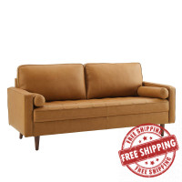 Modway EEI-4633-TAN Tan Valour Leather Sofa