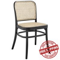 Modway EEI-4646-BLK Winona Wood Dining Side Chair Black