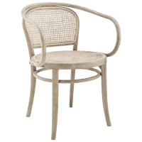 Modway EEI-4647-GRY Oliana Wood Dining Armchair Gray