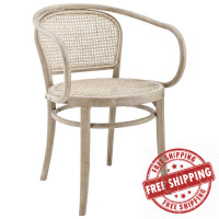 Modway EEI-4647-GRY Oliana Wood Dining Armchair Gray