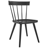 Modway EEI-4650-BLK Sutter Wood Dining Side Chair Black
