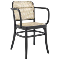 Modway EEI-4651-BLK Winona Wood Dining Chair Black