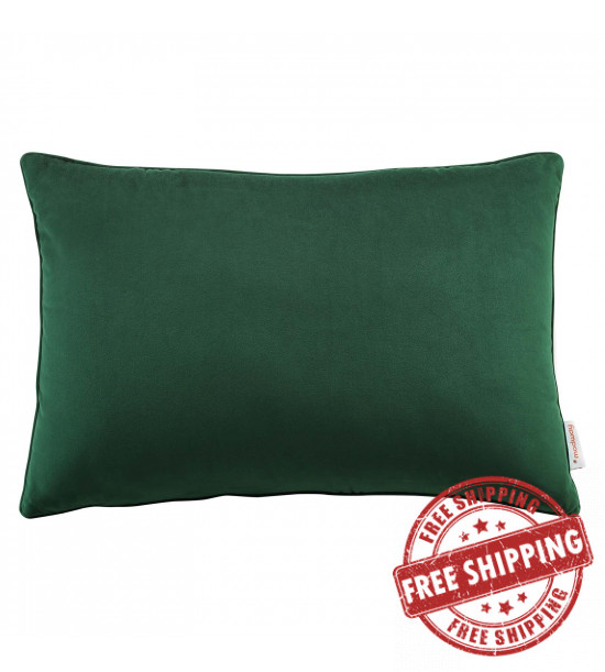 Modway EEI-4705-GRN 24 Lumbar Performance Velvet Accent Throw Pillow in Green Modway EEI-4705-GRN 24 Lumbar Performance Velvet Accent Throw Pillow in Green