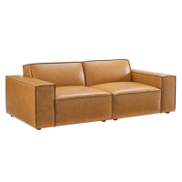 Modway EEI-4707-TAN Tan Restore Vegan Leather Loveseat
