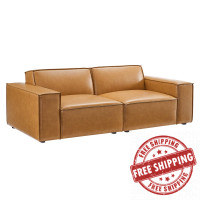 Modway EEI-4707-TAN Tan Restore Vegan Leather Loveseat