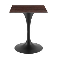 Modway EEI-4864-BLK-CHE Black Cherry Walnut Lippa 24