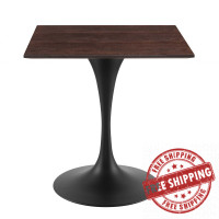 Modway EEI-4865-BLK-CHE Black Cherry Walnut Lippa 28