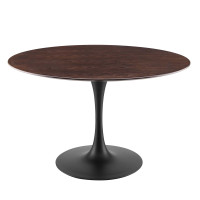 Modway EEI-4872-BLK-CHE Black Cherry Walnut Lippa 47