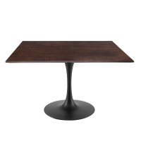 Modway EEI-4875-BLK-CHE Black Cherry Walnut Lippa 47