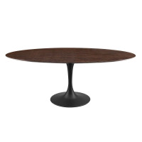 Modway EEI-4888-BLK-CHE Black Cherry Walnut Lippa 78