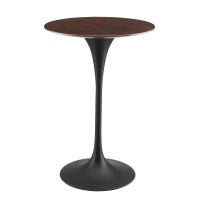 Modway EEI-4890-BLK-CHE Black Cherry Walnut Lippa 28