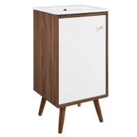Modway EEI-4897-WAL-WHI Walnut White Transmit 18