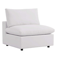 Modway EEI-4902-WHI Commix Overstuffed Outdoor Patio Armless Chair White