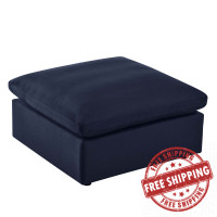 Modway EEI-4903-NAV Commix Overstuffed Outdoor Patio Ottoman Navy