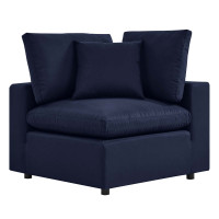 Modway EEI-4904-NAV Commix Overstuffed Outdoor Patio Corner Chair Navy