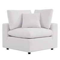 Modway EEI-4904-WHI Commix Overstuffed Outdoor Patio Corner Chair White