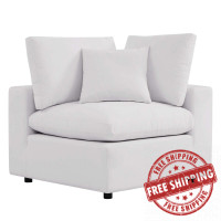 Modway EEI-4904-WHI Commix Overstuffed Outdoor Patio Corner Chair White