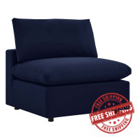 Modway EEI-4905-NAV Commix Sunbrella® Outdoor Patio Armless Chair Navy