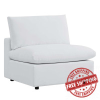 Modway EEI-4905-WHI Commix Sunbrella® Outdoor Patio Armless Chair White
